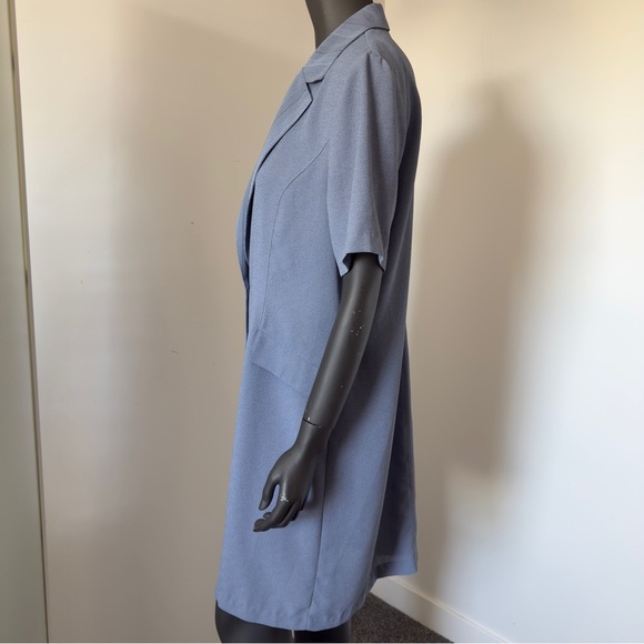 Poema USA Short Sleeve Blazer Dress Vintage-Inspired | Structured | Minimalist - Picture 3 of 5
